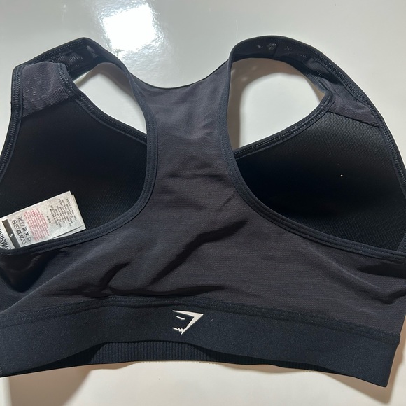 Gymshark Black Racerback Sports Bra Size Small - Picture 2 of 4